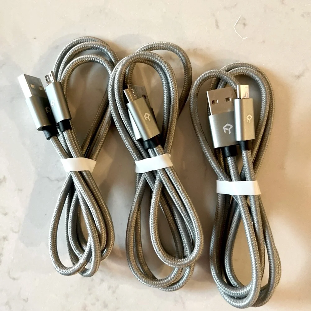 3” Micro USB Cable 3-pack New in Original Box - JETech Rankie